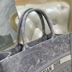 Dior Women Dior Book Tote Gray Toile De Jouy Reverse Embroidery - Image 9