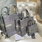 Dior Women Dior Book Tote Gray Toile De Jouy Reverse Embroidery - Image 6
