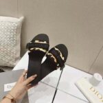 Dior Women Dio(r) Evolution Slide Beige Multicolor Mizza Shiny Technical Fabric - immagine 7