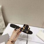 Dior Women Dio(r) Evolution Slide Beige Multicolor Mizza Shiny Technical Fabric - immagine 4