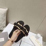 Dior Women Dio(r) Evolution Slide Beige Multicolor Mizza Shiny Technical Fabric - immagine 5