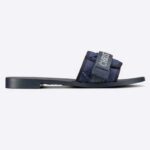 Dior Damen Dio(r) Evolution Slide Denim Blau Camouflage Technischer Stoff