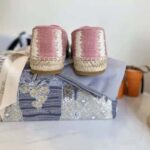 Dior Women Dior Granville Espadrille Dark Nude D-Stripes Embroidered Cotton - Image 10