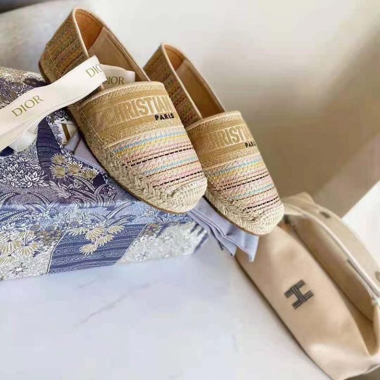 Dior Women Dior Granville Espadrille Multicolor Dior Or Metallic Thread ...