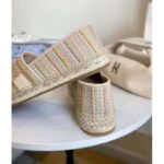 Dior Women Dior Granville Espadrille Multicolor Dior Or Metallic Thread Embroidered Cotton – Bild 8