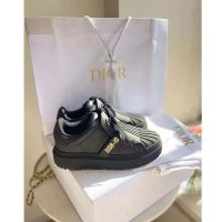 Dior Women Dior-ID Sneaker Black Calfskin and Rubber