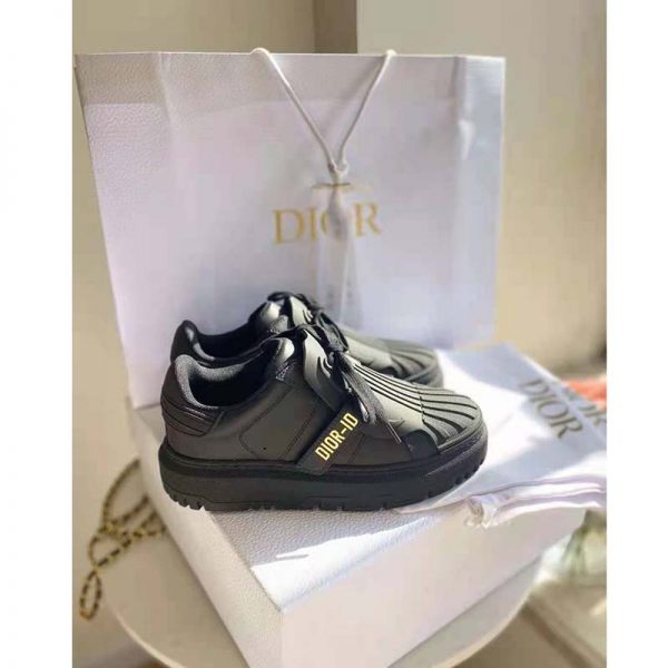 Dior Women Dior-ID Sneaker Black Calfskin and Rubber (4)