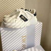Dior Women Dior-ID Sneaker White and Deep Blue Calfskin and Rubber