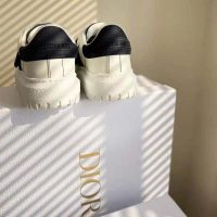 Dior Women Dior-ID Sneaker White and Deep Blue Calfskin and Rubber