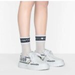 Dior Women Dior-ID Sneaker White and French Blue Technical Fabric - Image 12