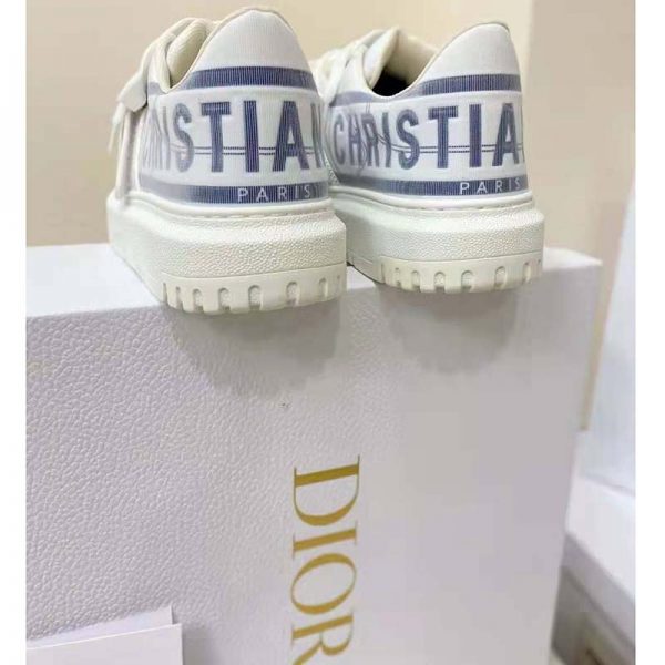 Dior Women Dior-ID Sneaker White and French Blue Technical Fabric (12)