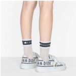 Dior Women Dior-ID Sneaker White and French Blue Technical Fabric - Image 13