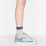 Dior Women Dior-ID Sneaker White and French Blue Technical Fabric - Image 11