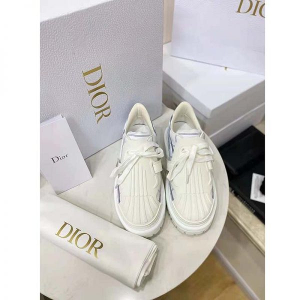 Dior Women Dior-ID Sneaker White and French Blue Technical Fabric (9)