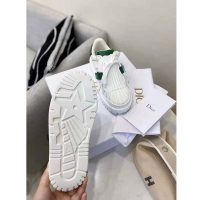 Dior Women Dior-ID Sneaker White and Green Calfskin and Rubber (1)