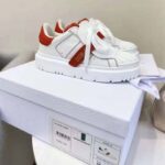 Dior Women Dior-ID Sneaker White and Nude Calfskin and Rubber - Image 2
