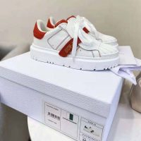 Dior Women Dior-ID Sneaker White and Nude Calfskin and Rubber