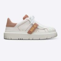 Dior Women Dior-ID Sneaker White and Nude Calfskin and Rubber