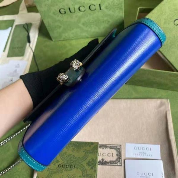 Gucci GG Women Dionysus Small Shoulder Bag Blue leather with Turquoise Leather (2)