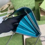 Gucci GG Women Dionysus Small Shoulder Bag Blue Leather with Turquoise Leather - Image 6