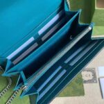 Gucci GG Women Dionysus Small Shoulder Bag Blue Leather with Turquoise Leather - Image 7