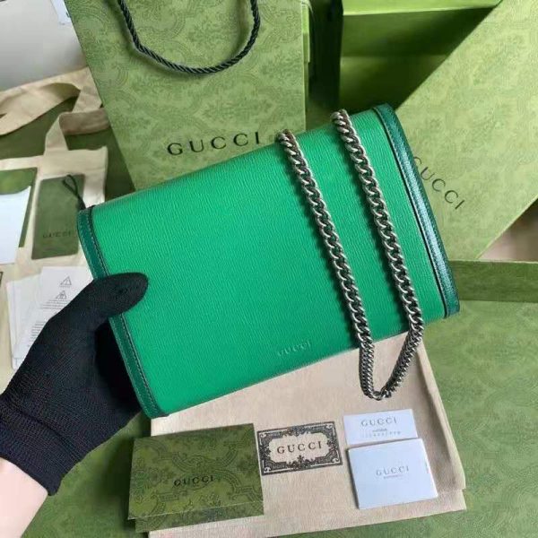 Gucci GG Women Dionysus Small Shoulder Bag Bright Green Leather (1)