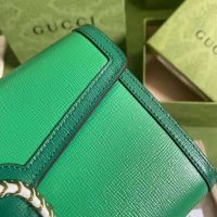 Gucci GG Women Dionysus Small Shoulder Bag Bright Green Leather