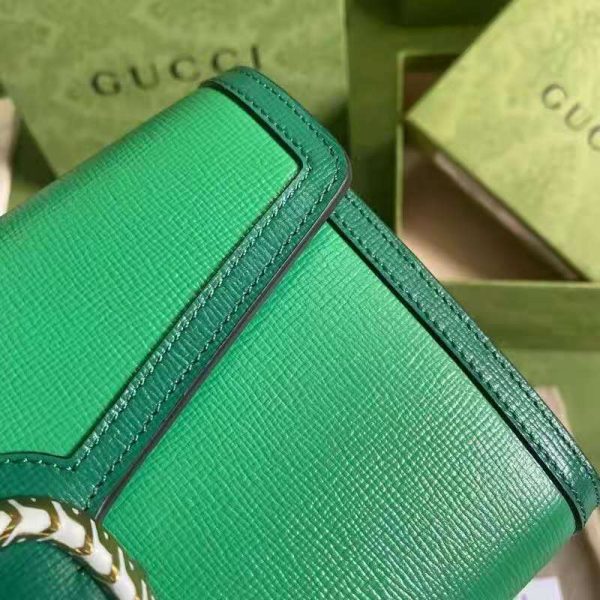 Gucci GG Women Dionysus Small Shoulder Bag Bright Green Leather (4)