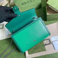 Gucci GG Women Dionysus Small Shoulder Bag Bright Green Leather