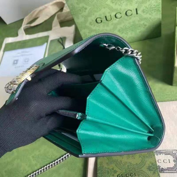 Gucci GG Women Dionysus Small Shoulder Bag Bright Green Leather (6)