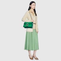 Gucci GG Women Dionysus Small Shoulder Bag Bright Green Leather