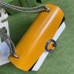 Gucci GG Women Dionysus Small Shoulder Bag Burnt Orange and White Grainy Leather - Bild 4