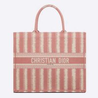 Gucci GG Women Dior Book Tote Pink D-Stripes Embroidery (11)