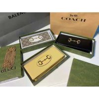 Gucci GG Women Horsebit 1955 Wallet with Chain Beige Leather Horsebit