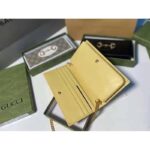 Gucci GG Women Horsebit 1955 Wallet with Chain Beige Leather Horsebit - immagine 9