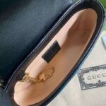 Gucci GG Women Online Exclusive GG Marmont Mini Bag Butter Light Blue Diagonal Matelassé Leather – Bild 9