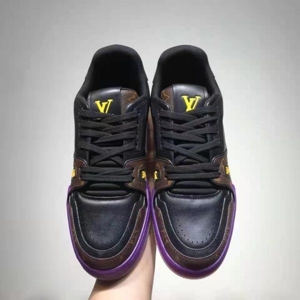 Louis Vuitton LV Men LV Trainer Sneaker Calf Leather and Monogram Canvas (3)