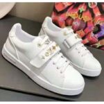 Louis Vuitton LV Unisex Frontrow Sneaker White Calf Leather Rubber Monogram Studs - immagine 2