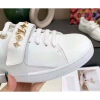 Louis Vuitton LV Unisex Frontrow Sneaker White Calf Leather Rubber Monogram Studs