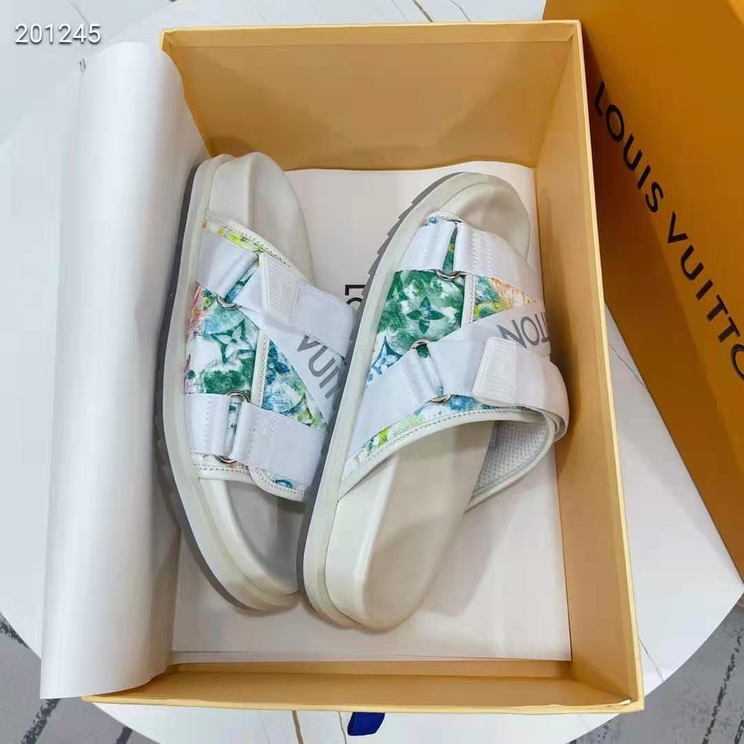 Louis Vuitton Honolulu Mule Green/Blue SZ LV 5 – ztorfa