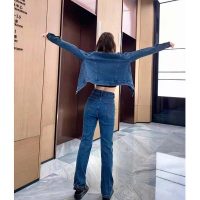 Louis Vuitton Women Retro Organic Cotton Denim Jacket Regular Fit