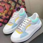 Louis Vuitton LV Unisex Light Blue Monogram-Embossed Lamb Leather and Calf Leather – Bild 5