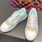 Louis Vuitton LV Unisex Light Blue Monogram-Embossed Lamb Leather and Calf Leather – Bild 4