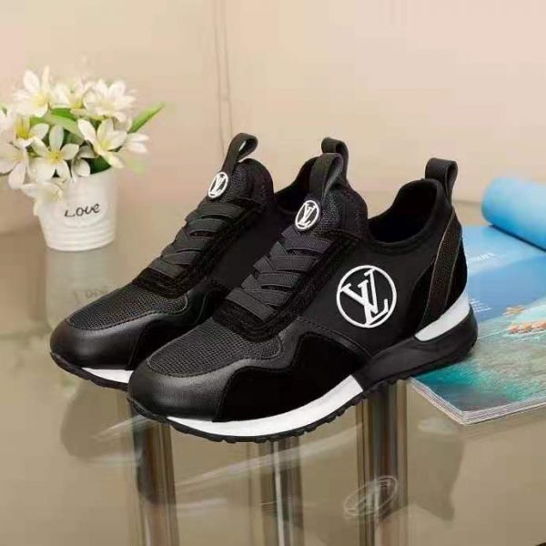 Louis Vuitton LV Women Run Away Sneaker Black Mix of Materials Technical Rubber (4)
