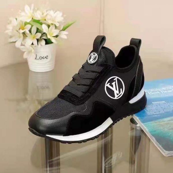 Louis Vuitton LV Women Run Away Sneaker Black Mix of Materials Technical Rubber (7)