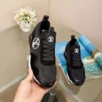 Louis Vuitton LV Women Run Away Sneaker Black Mix of Materials Technical Rubber - Image 9