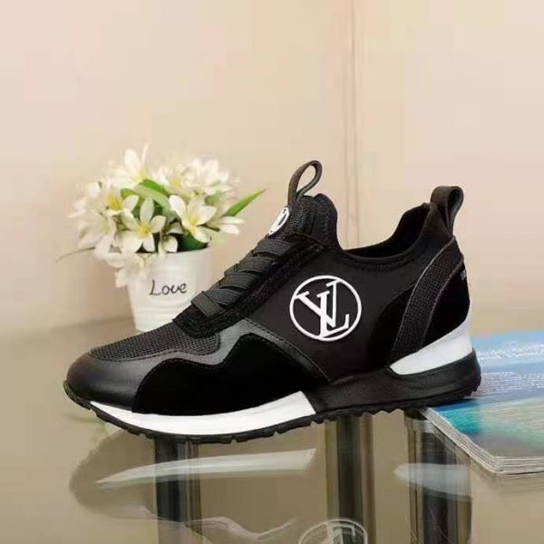 Louis Vuitton LV Women Run Away Sneaker Black Mix of Materials Technical Rubber (9)
