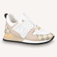 Louis Vuitton LV Women Run Away Sneaker White Damier Azur Canvas