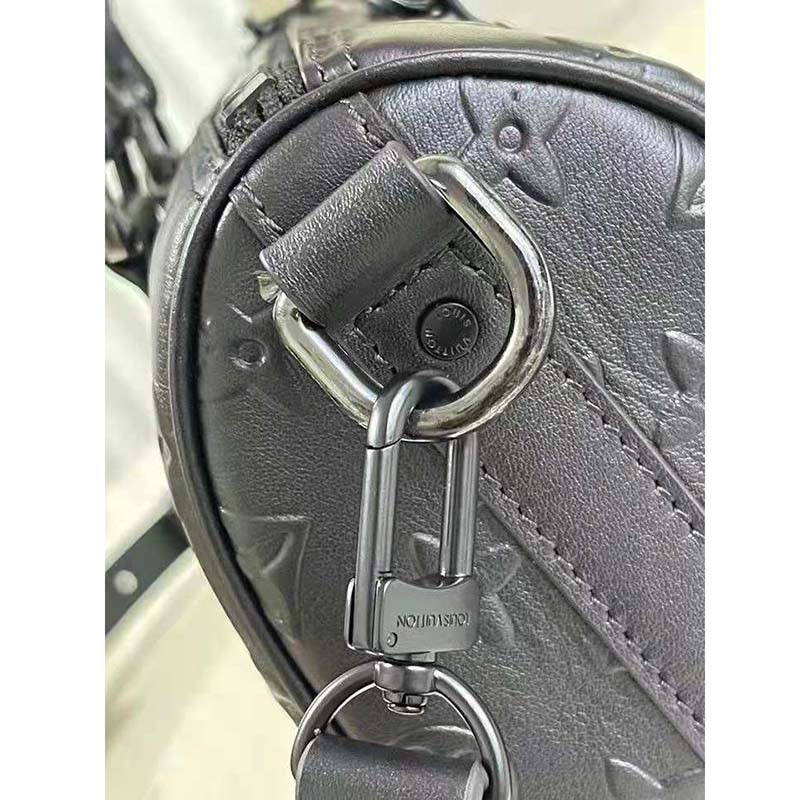 Louis Vuitton Black Monogram Seal City Keepall For Sale at 1stDibs