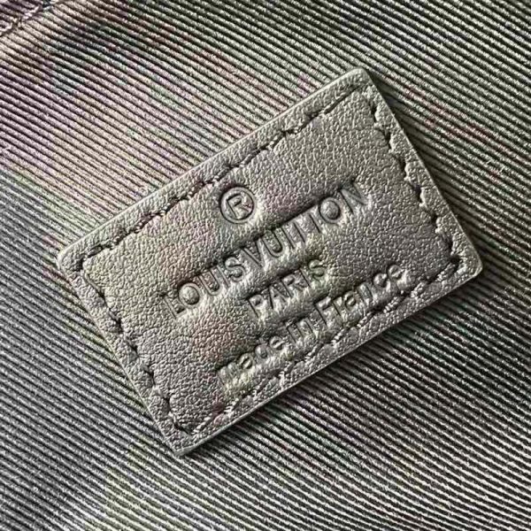 Louis Vuitton Men City Keepall in Black Monogram Seal Leather (14)
